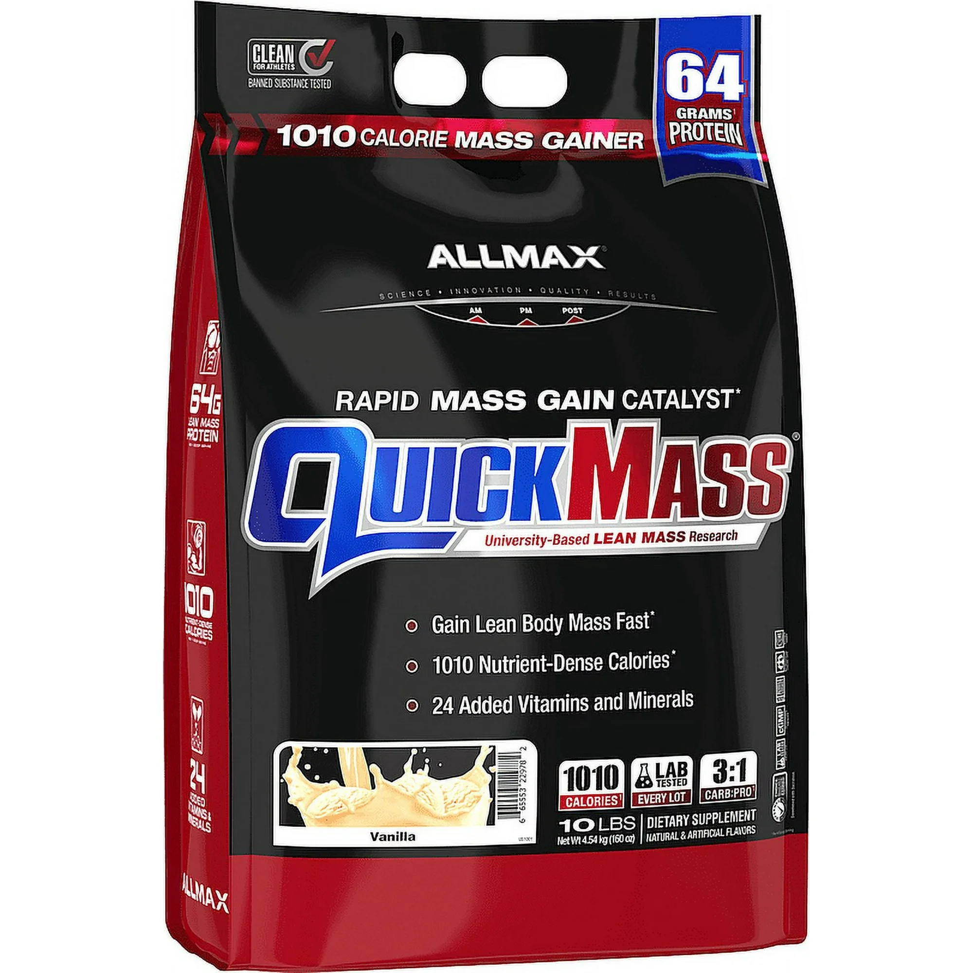 Allmax-QuickMass-10lb-Vanilla-Flavor