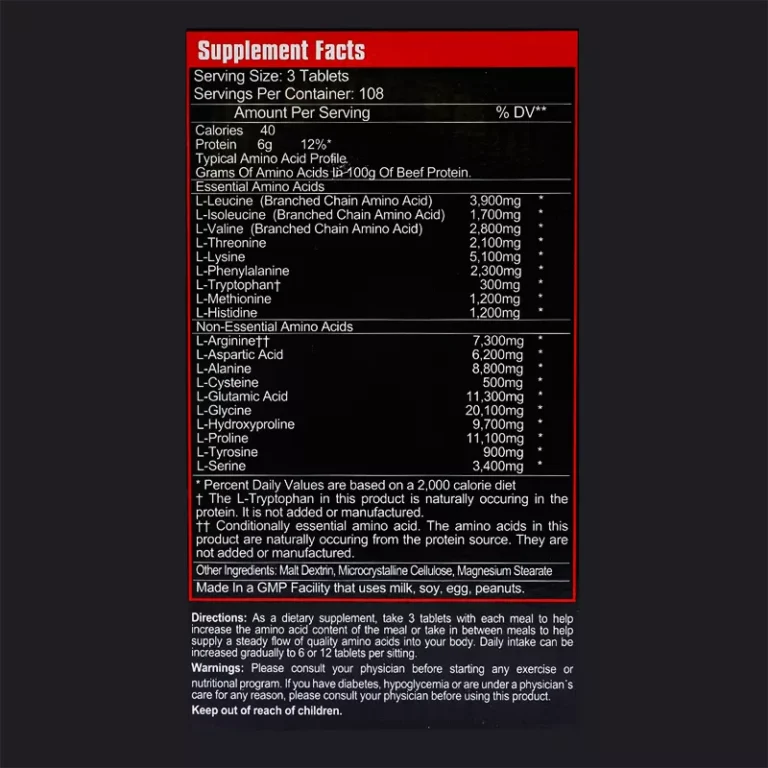 mega-sport-beef-amino-Facts